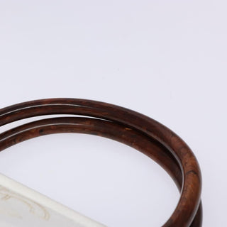 Chanel Vintage Wooden Ring Tote Leather