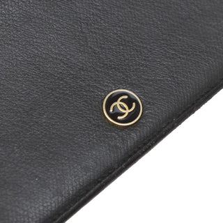 Chanel CC Button Bi-Fold Wallet Leather