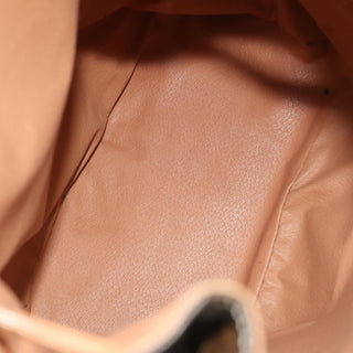 Celine Vintage Drawstring Flap Backpack Macadam Coated Canvas