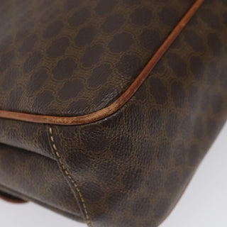 Celine Vintage Macadam Shoulder Bag Canvas and Leather