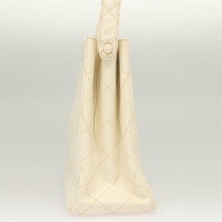 Chanel Vintage CC Shoulder Bag Quilted Caviar