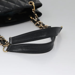 Chanel Petite Shopping Tote Quilted Caviar