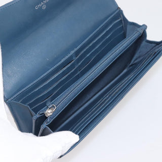 Chanel CC Gusset Classic Flap Wallet Quilted Lambskin