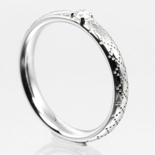 Gucci Diamantissima Ring 18K White Gold and Diamond