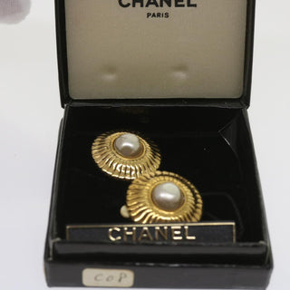 Chanel Vintage CC Clip-On Earrings Metal