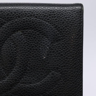 Chanel CC Bifold Wallet Quilted Caviar