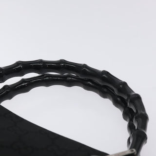 Gucci Vintage Bamboo Handle Tote GG Nylon