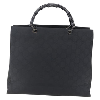 Gucci Vintage Bamboo Handle Tote GG Nylon