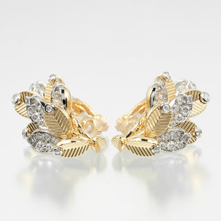 Cartier Grain de Cafe Earring Gold and Platinum