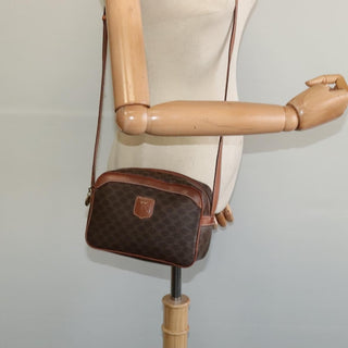 Celine Macadam Shoulder Bag PVC Leather