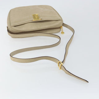 Salvatore Ferragamo Vala Shoulder Bag Suede