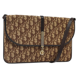 Christian Dior Vintage Trotter Shoulder Bag Canvas