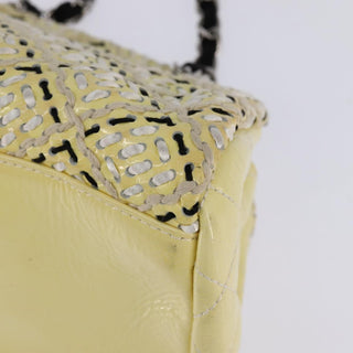 Chanel Just Mademoiselle Bag Woven Stitch Patent