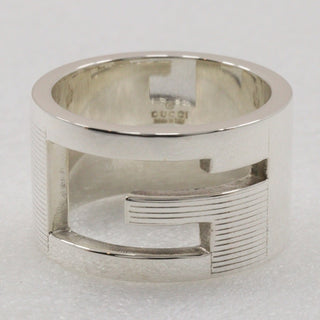 Gucci Logo Band Ring Sterling Silver