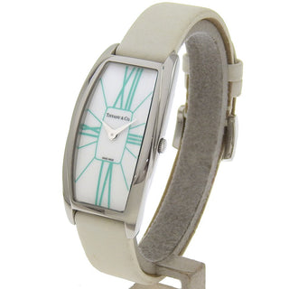 Tiffany & Co. Gemea Quartz Watch Stainless Steel / Embossed Leather