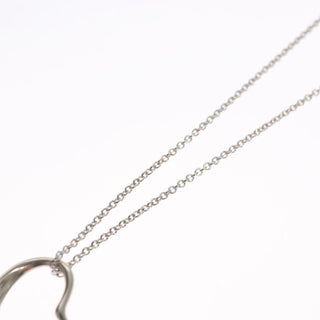 Tiffany & Co. Elsa Peretti Open Heart Pendant Necklace Sterling Silver
