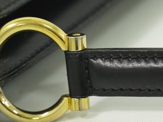 Celine Gancini Handbag Leather