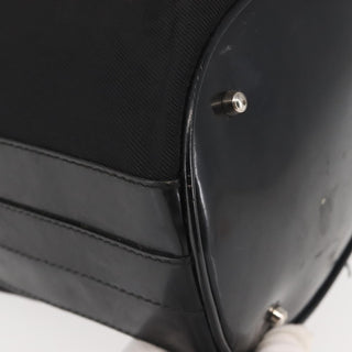 Gucci Vintage Bamboo Bucket Bag Nylon and Leather