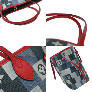 Louis Vuitton Neverfull Tote Damier and Monogram Patchwork Denim