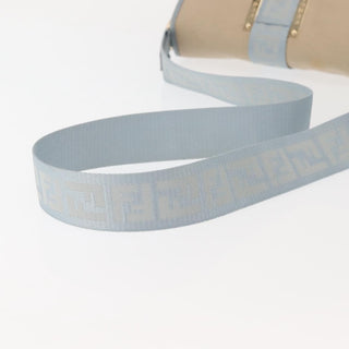 Fendi Logo Flap Shoulder Bag Canvas