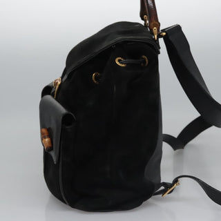 Gucci Vintage Bamboo Backpack Leather