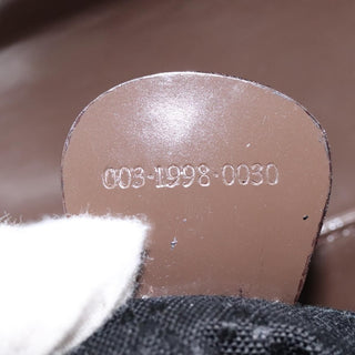 Gucci Vintage Bamboo Backpack Nylon and Patent Leather