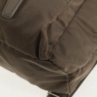 Prada Vela Double Front Pocket Backpack Tessuto with Saffiano Leather