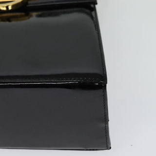 Salvatore Ferragamo Gancini Convertible Top Handle Bag Patent Leather