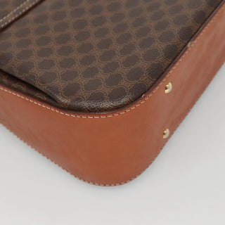 Celine Vintage Convertible Top Handle Bag Macadam Coated Canvas