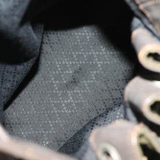 Gucci Vintage Bamboo Bucket Bag Nylon and Leather