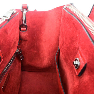 Prada Tassel Twin Pocket Tote City Calf