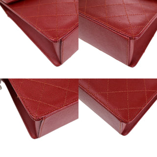 Chanel Vintage CC Flap Top Handle Calfskin Leather