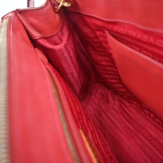 Prada Galleria Double Zip Tote Saffiano Leather