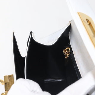 Salvatore Ferragamo Gancini Convertible Top Handle Bag Leather