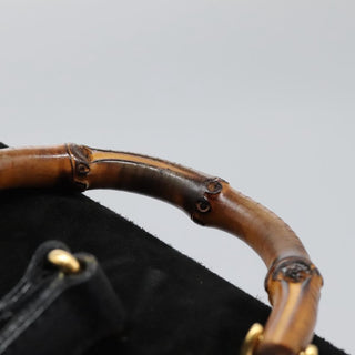 Gucci Vintage Bamboo Backpack Suede