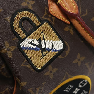 Louis Vuitton Speedy Bandouliere Bag Limited Edition Patches Monogram Canvas