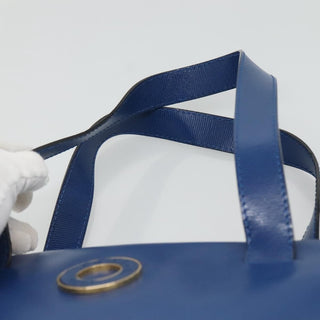 Celine Circle Logo Handbag Leather