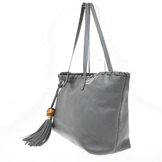 Gucci Bamboo Tassel Tote Leather
