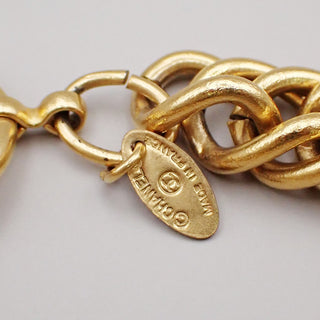 Chanel Vintage Rue Cambon Chain Charm Bracelet Metal