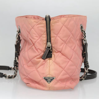 Prada Chain Zip Tote Quilted Tessuto