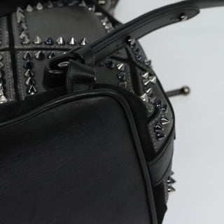 Christian Louboutin Lucky L Convertible Backpack Spiked Leather and Suede
