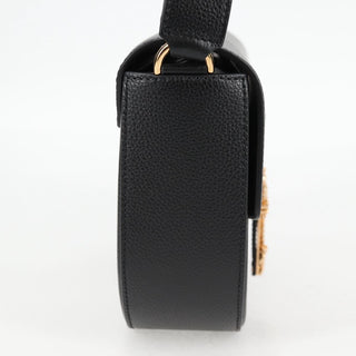 Versace Virtus Flap Messenger Bag Leather