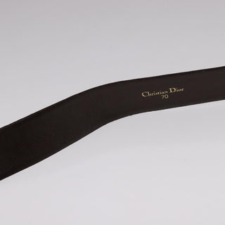 Christian Dior D Buckle Belt Canvas and Leather