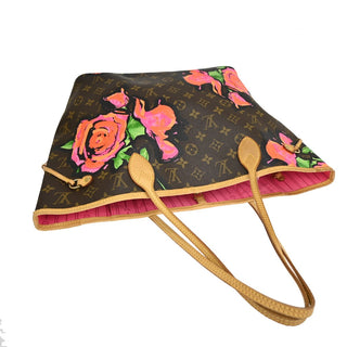 Louis Vuitton Neverfull Tote Limited Edition Monogram Roses