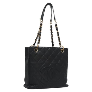 Chanel Petite Shopping Tote Quilted Caviar