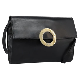 Celine Vintage Circle Logo Crossbody Bag Leather