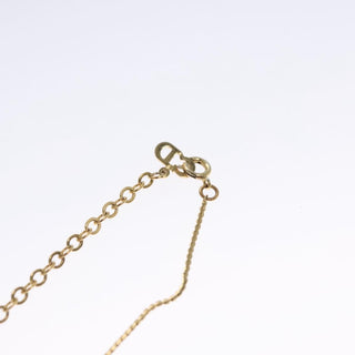 Christian Dior CD Pendant Necklace Metal