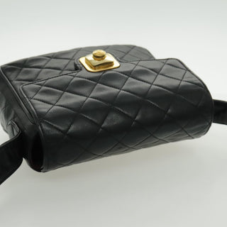 Chanel Vintage CC Pushlock Flap Bag Quilted Lambskin