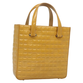 Chanel Chocolate Bar CC Tote Quilted Patent