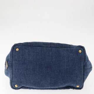 Prada Canapa Convertible Tote Denim